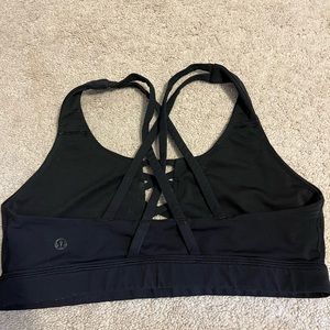 Black Lululemon Sports Bra Size 8